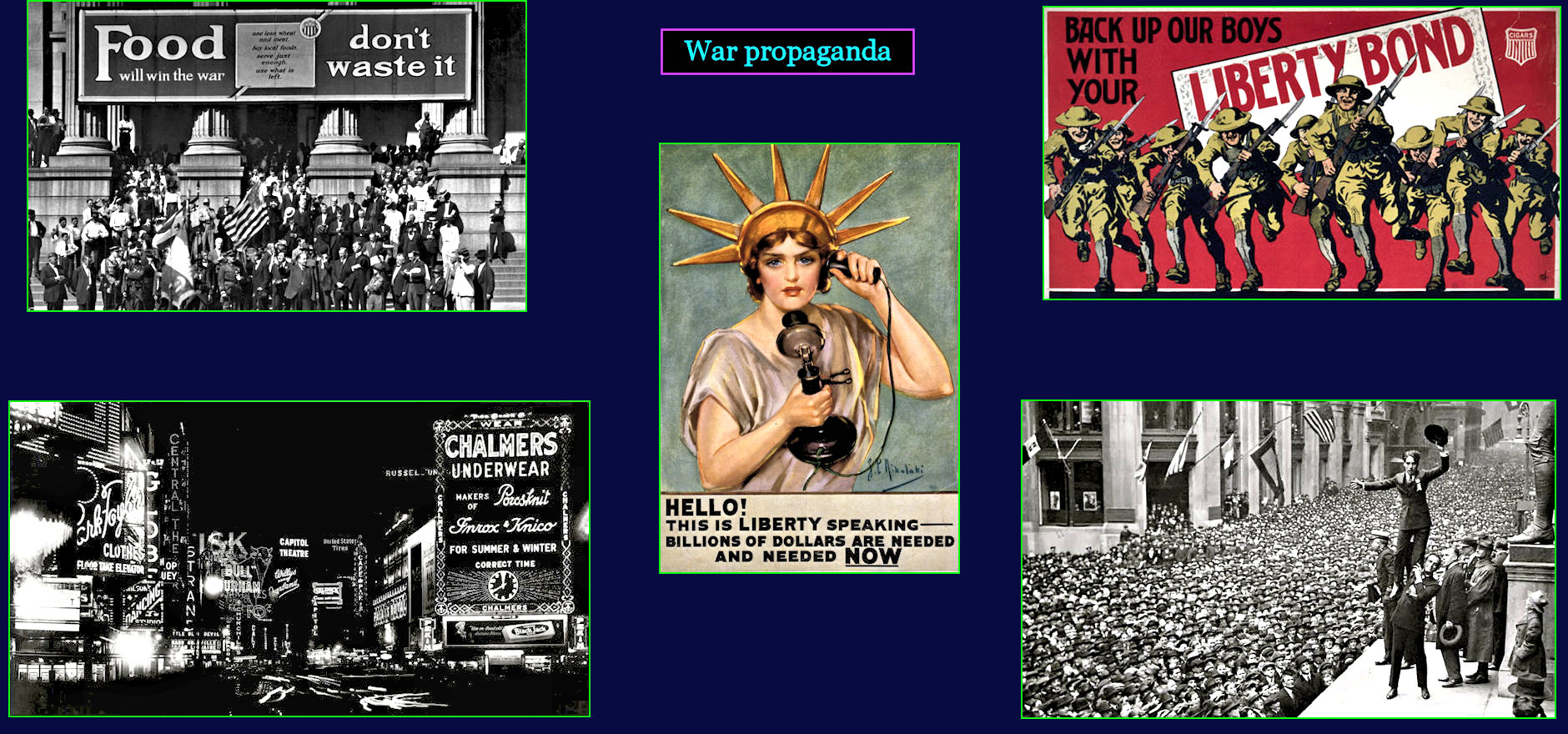 Propaganda and Victory bonds, 1917